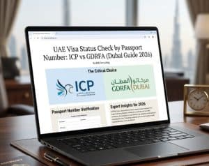 UAE visa status check by passport number — ICP vs GDRFA Dubai guide